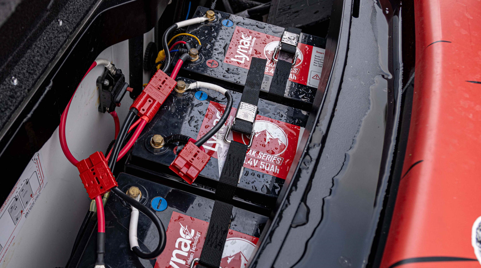 Connect-Ease 36V system installed in a battery compartment