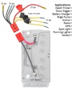 12V Multi-Accessory 4-Port Fused Connection Kit — Fuses Incl (2)