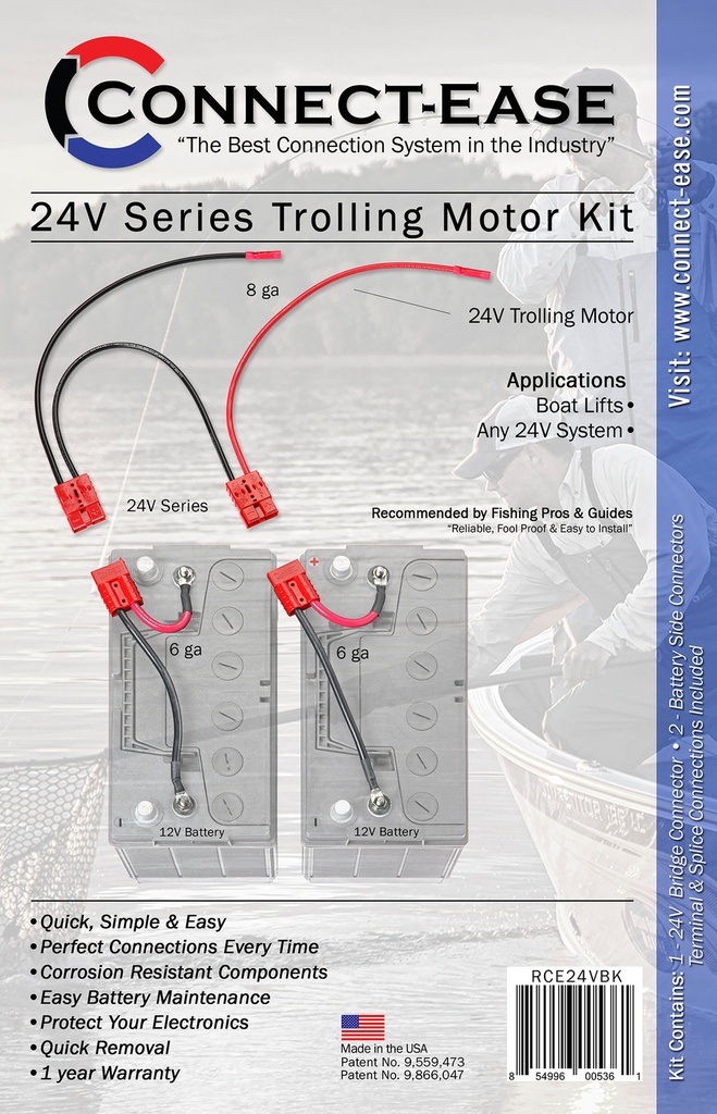 24V Trolling Motor Connection Kit — Series Battery Connectio (3)