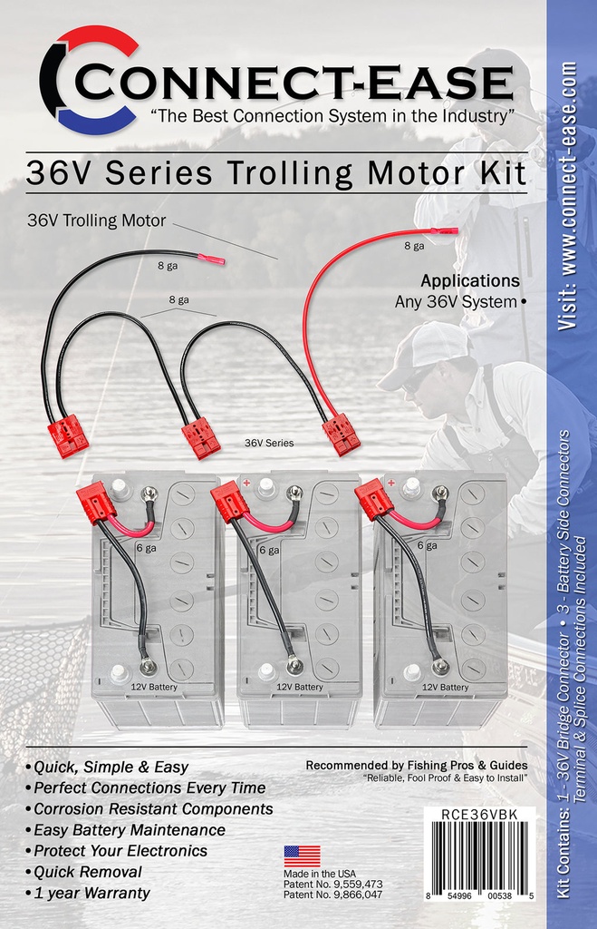 36V Trolling Motor Connection Kit — Series Battery Connectio (2)