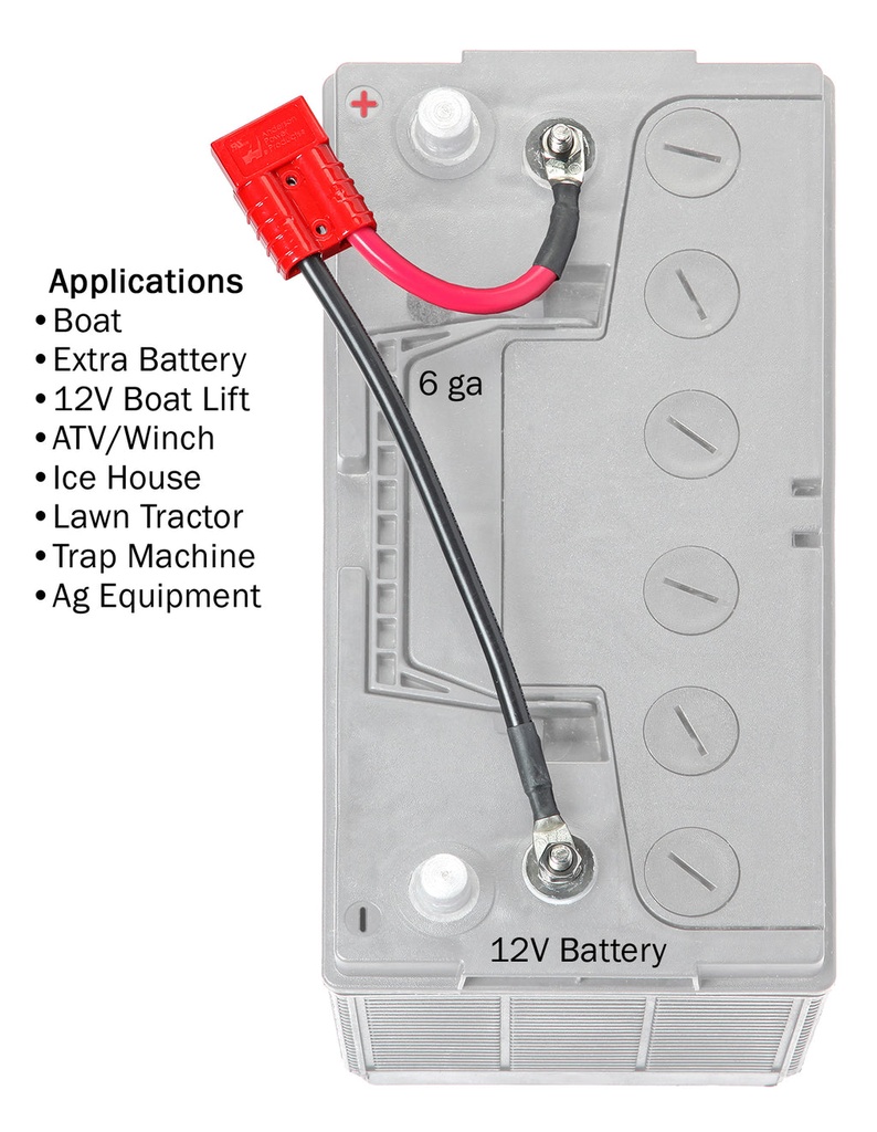 12V Single Battery Quick Connect — 6-Gauge Marine-Grade | Mu (2)