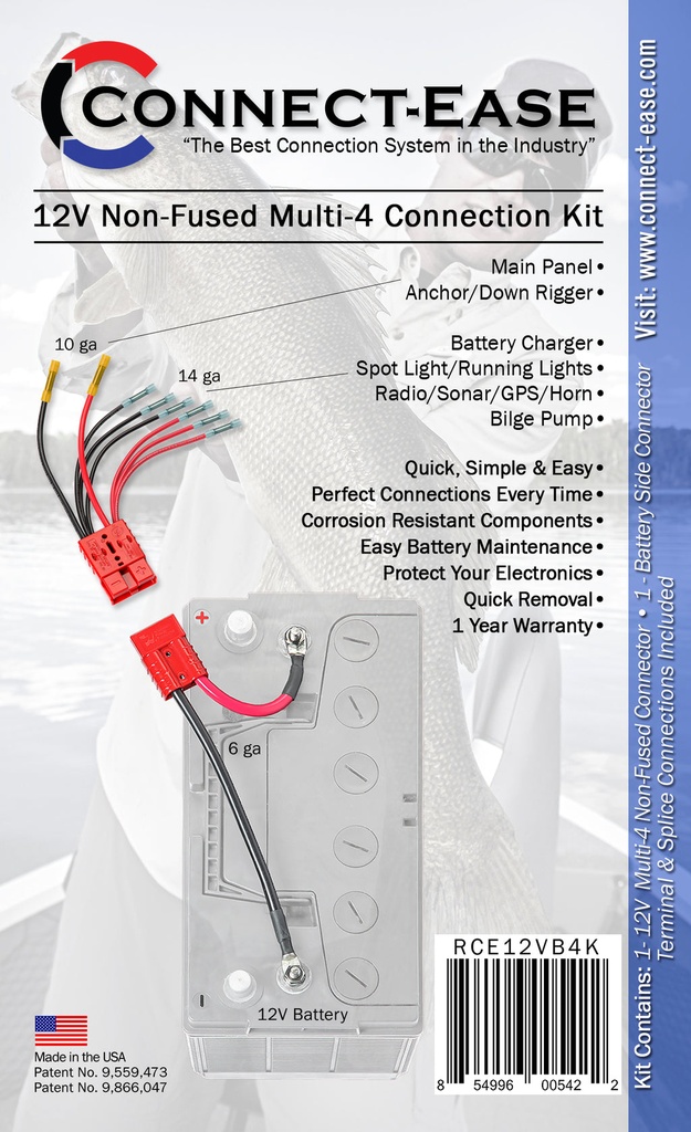 12V Multi-Application 4-Port Connection Kit — Without Fuses (3)