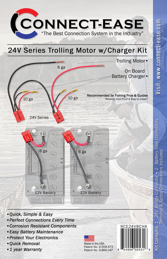 24V Trolling Motor Connection Kit with Integrated On-Board C (3)