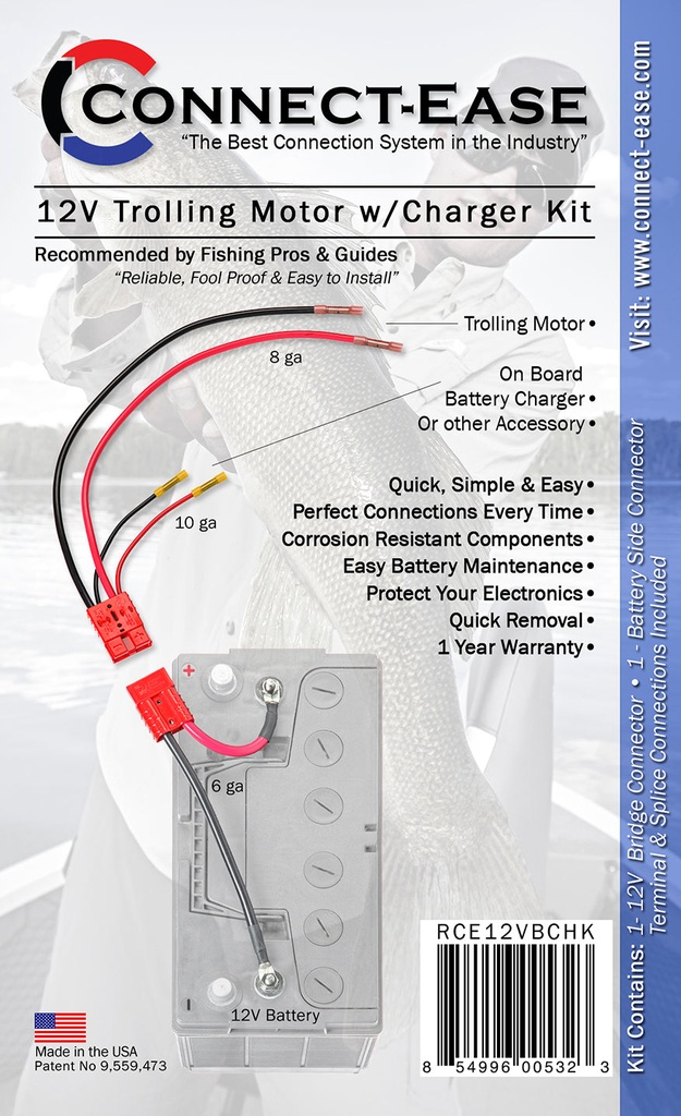 12V Trolling Motor Connection Kit with Integrated On-Board C (3)