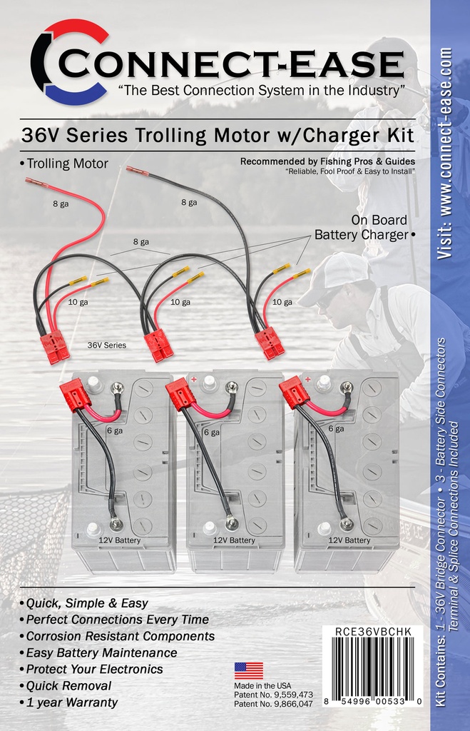 36V Trolling Motor Connection Kit with Integrated On-Board C (2)