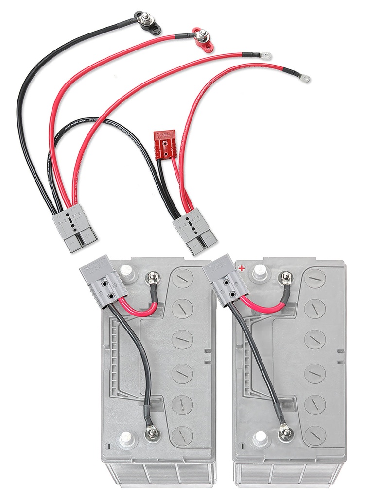 [RCE12VBM6IK] 12V Outboard Dual Battery Kit with ACR Isolator — Starting & House Battery