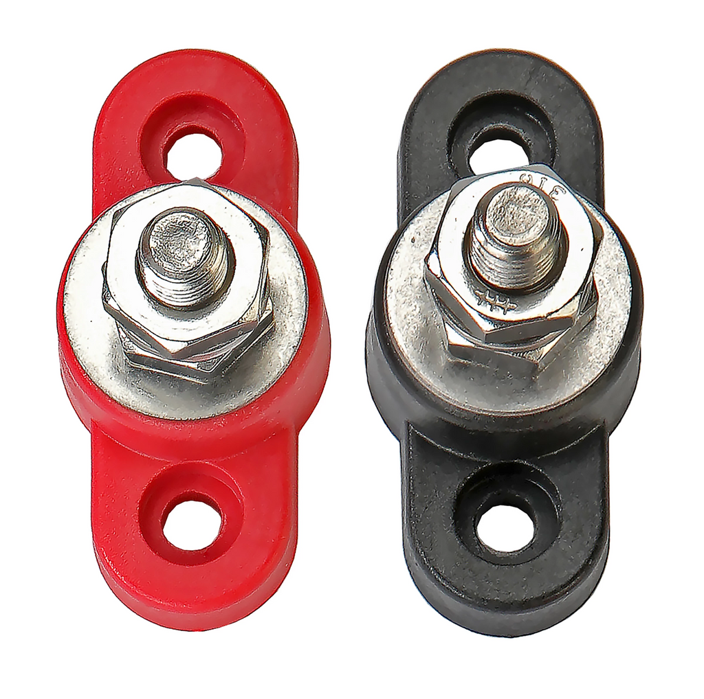 [CE 5/16 Terminals] Positive & Negative Terminal Blocks — 5/16" Marine Wiring Pair