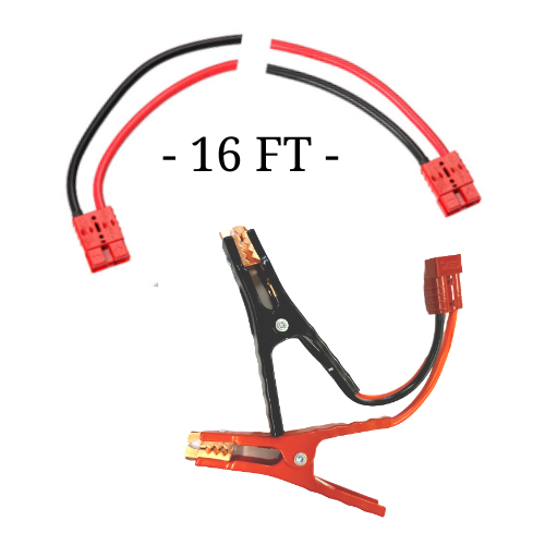 [CE12JumpCBL] 16 ft Jumper Cable — 6 Gauge Red & Black with Connect-Ease Connectors